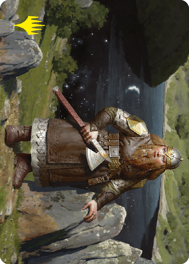 Mirrormere Guardian Art Card (Gold-Stamped Signature) [The Lord of the Rings: Tales of Middle-earth Art Series] | Card Merchant Takapuna