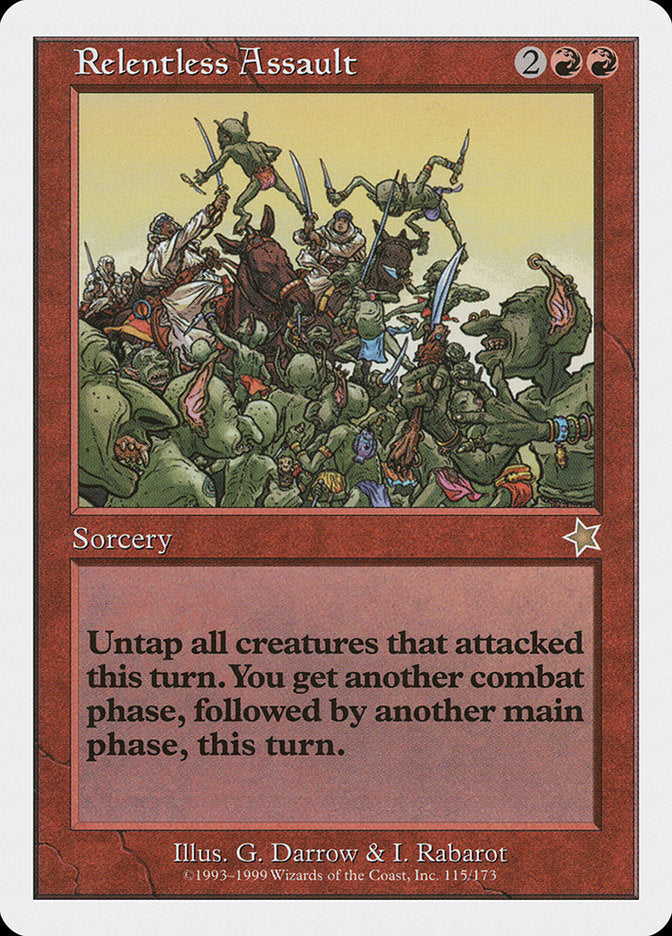 Relentless Assault [Starter 1999] | Card Merchant Takapuna