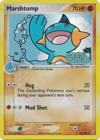 Marshtomp (38/100) (Stamped) [EX: Crystal Guardians] | Card Merchant Takapuna