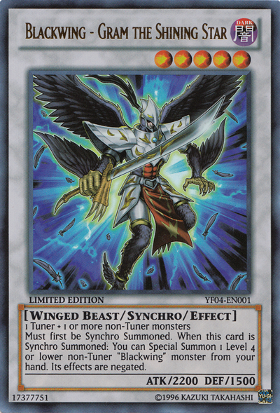 Blackwing - Gram the Shining Star [YF04-EN001] Ultra Rare | Card Merchant Takapuna