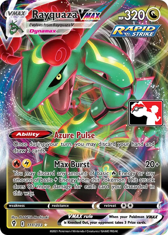 Rayquaza VMAX (111/203) [Prize Pack Series One] | Card Merchant Takapuna