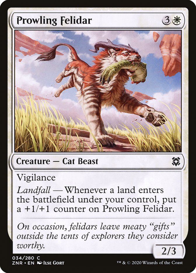 Prowling Felidar [Zendikar Rising] | Card Merchant Takapuna