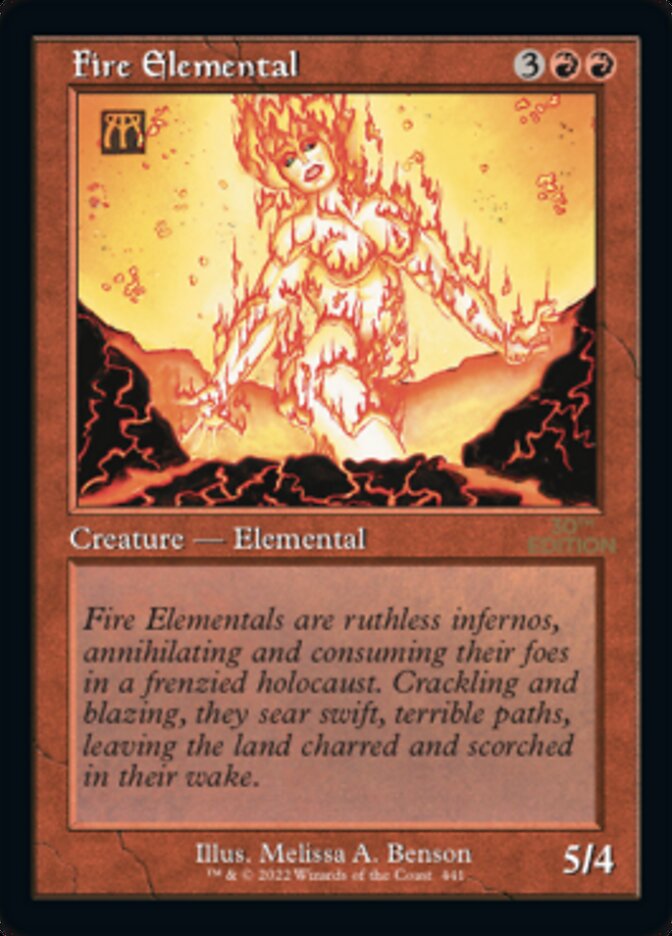 Fire Elemental (Retro) [30th Anniversary Edition] | Card Merchant Takapuna