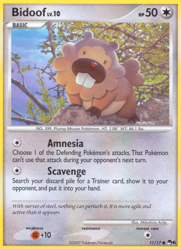 Bidoof (11/17) [POP Series 6] | Card Merchant Takapuna