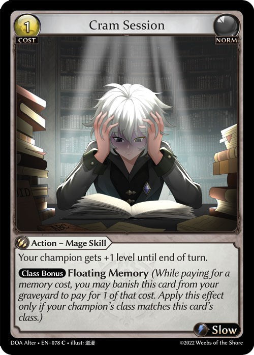 Cram Session (078) [Dawn of Ashes: Alter Edition] | Card Merchant Takapuna