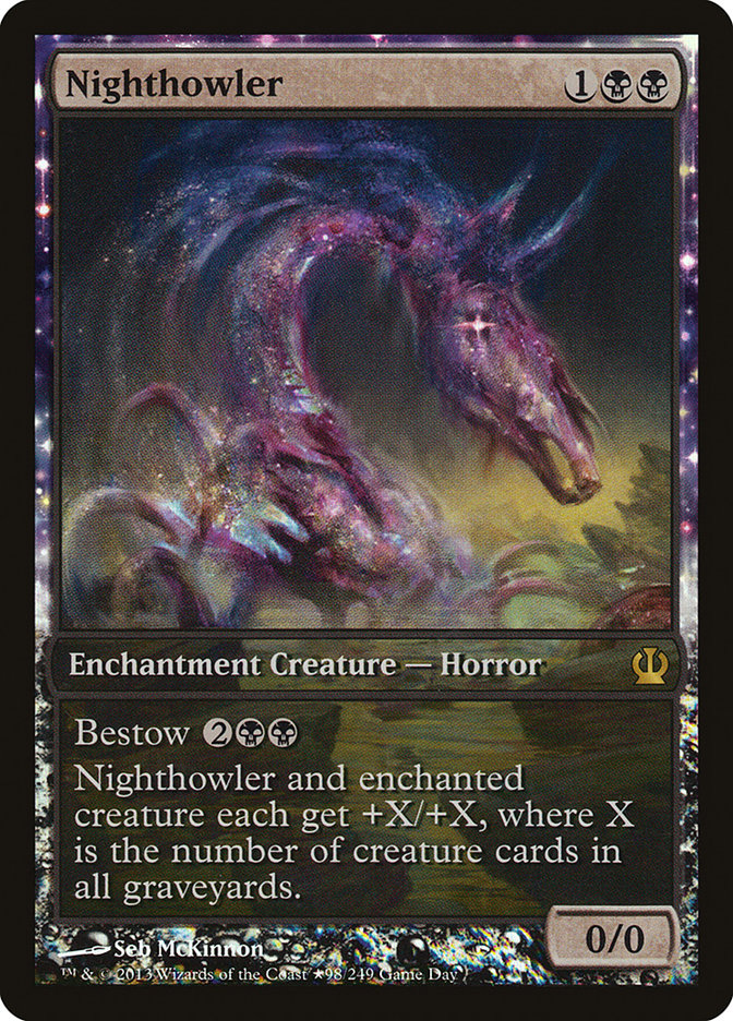 Nighthowler (Game Day) (Extended Art) [Theros Promos] | Card Merchant Takapuna