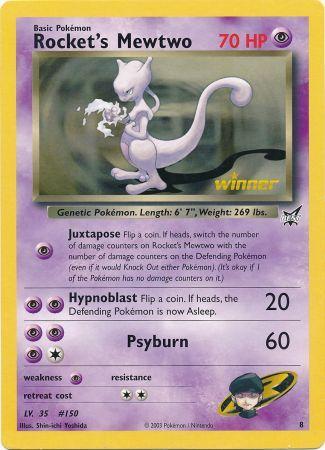 Rocket's Mewtwo (8) (Jumbo Card) [Best of Promos] | Card Merchant Takapuna