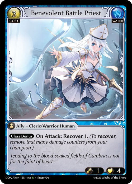 Benevolent Battle Priest (161) [Dawn of Ashes: Alter Edition] | Card Merchant Takapuna