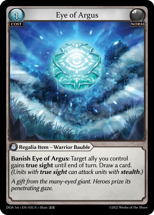 Eye of Argus (035) [Dawn of Ashes: 1st Edition] | Card Merchant Takapuna