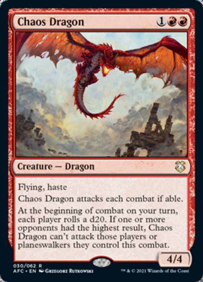 Chaos Dragon [Dungeons & Dragons: Adventures in the Forgotten Realms Commander] | Card Merchant Takapuna