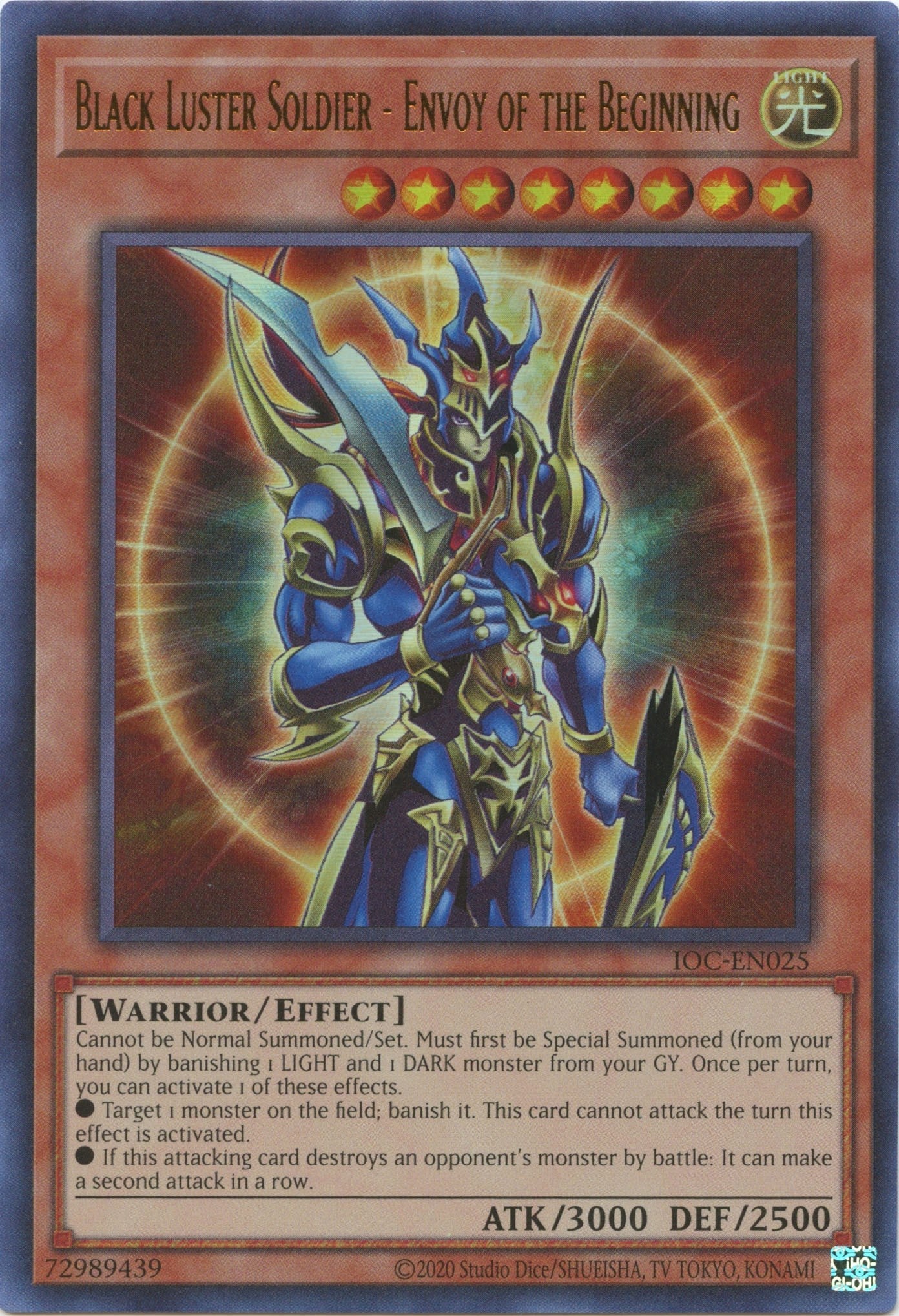Black Luster Soldier - Envoy of the Beginning (25th Anniversary) [IOC-EN025] Ultra Rare | Card Merchant Takapuna