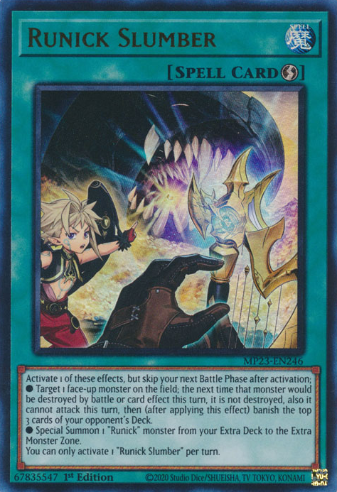 Runick Slumber [MP23-EN246] Ultra Rare | Card Merchant Takapuna