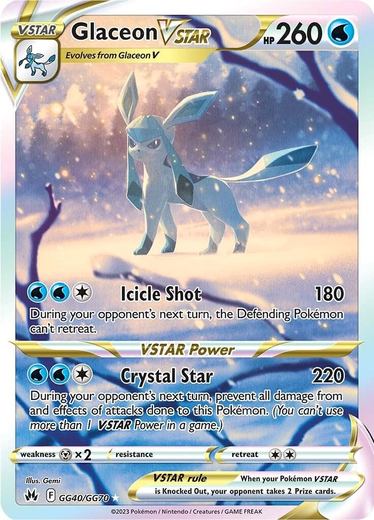 Glaceon VSTAR (GG40/GG70) [Sword & Shield: Crown Zenith] | Card Merchant Takapuna