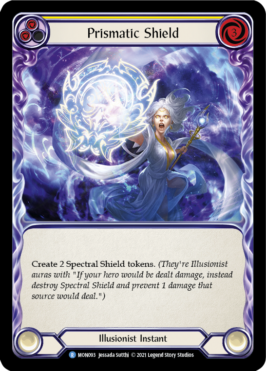 Prismatic Shield (Yellow) [MON093] (Monarch)  1st Edition Normal | Card Merchant Takapuna