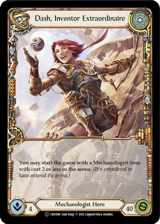 Dash, Inventor Extraordinaire [U-CRU098] (Crucible of War Unlimited)  Unlimited Normal | Card Merchant Takapuna