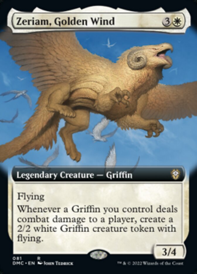Zeriam, Golden Wind (Extended Art) [Dominaria United Commander] | Card Merchant Takapuna