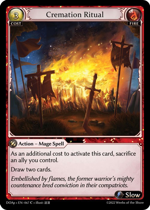 Cremation Ritual (067) [Dawn of Ashes: Prelude] | Card Merchant Takapuna