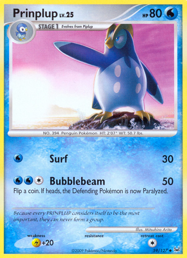 Prinplup (59/127) [Platinum: Base Set] | Card Merchant Takapuna