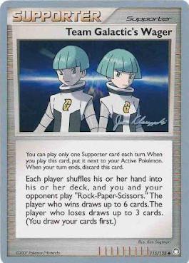 Team Galactic's Wager (115/123) (Psychic Lock - Jason Klaczynski) [World Championships 2008] | Card Merchant Takapuna