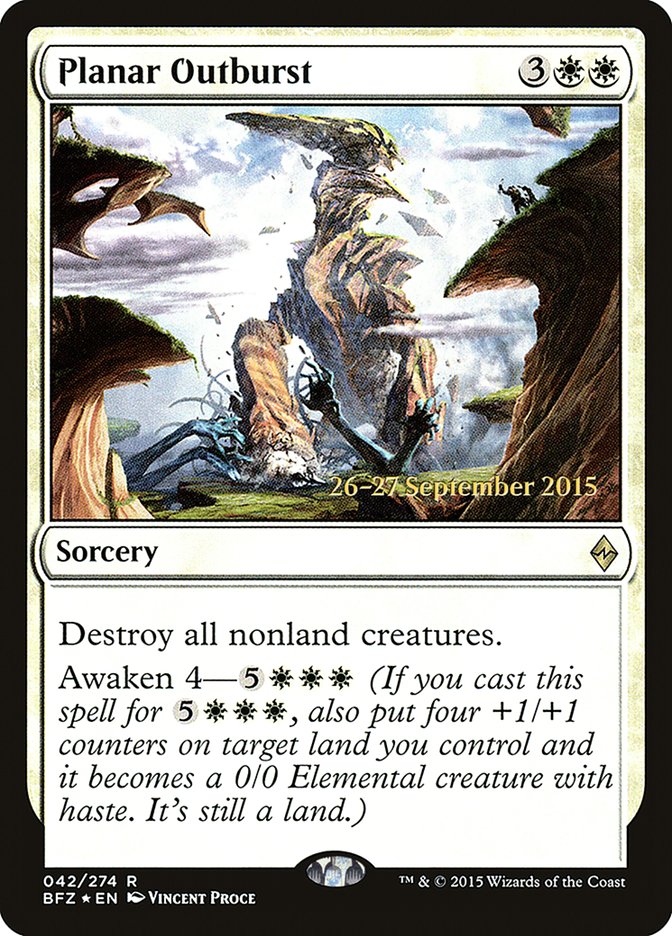 Planar Outburst [Battle for Zendikar Prerelease Promos] | Card Merchant Takapuna