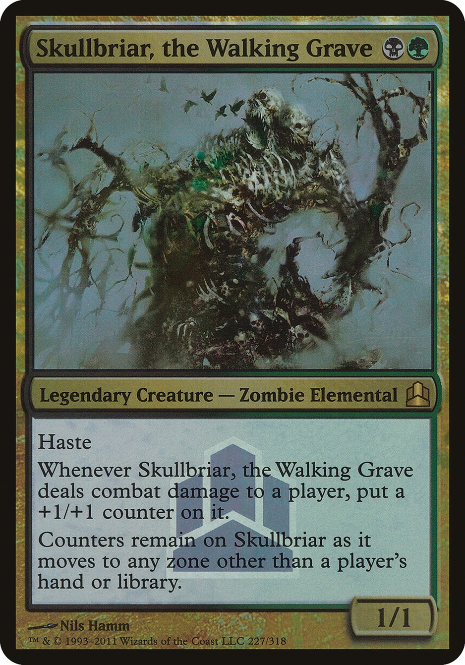 Skullbriar, the Walking Grave (Launch) (Oversized) [Commander 2011 Oversized] | Card Merchant Takapuna