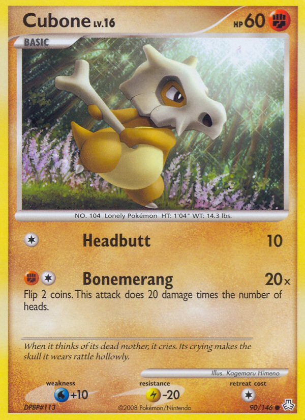 Cubone (90/146) [Diamond & Pearl: Legends Awakened] | Card Merchant Takapuna