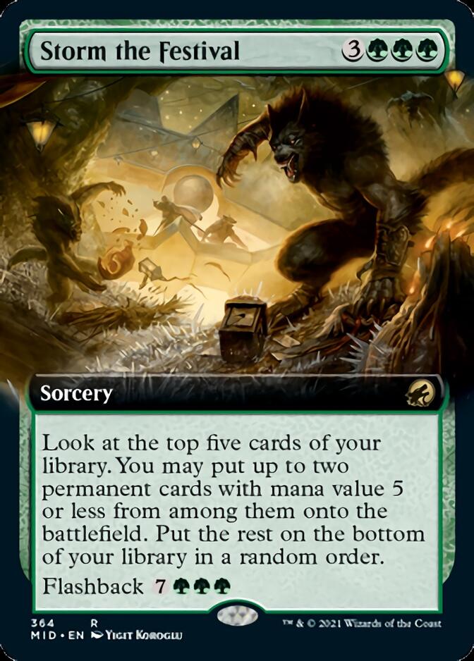 Storm the Festival (Extended Art) [Innistrad: Midnight Hunt] | Card Merchant Takapuna