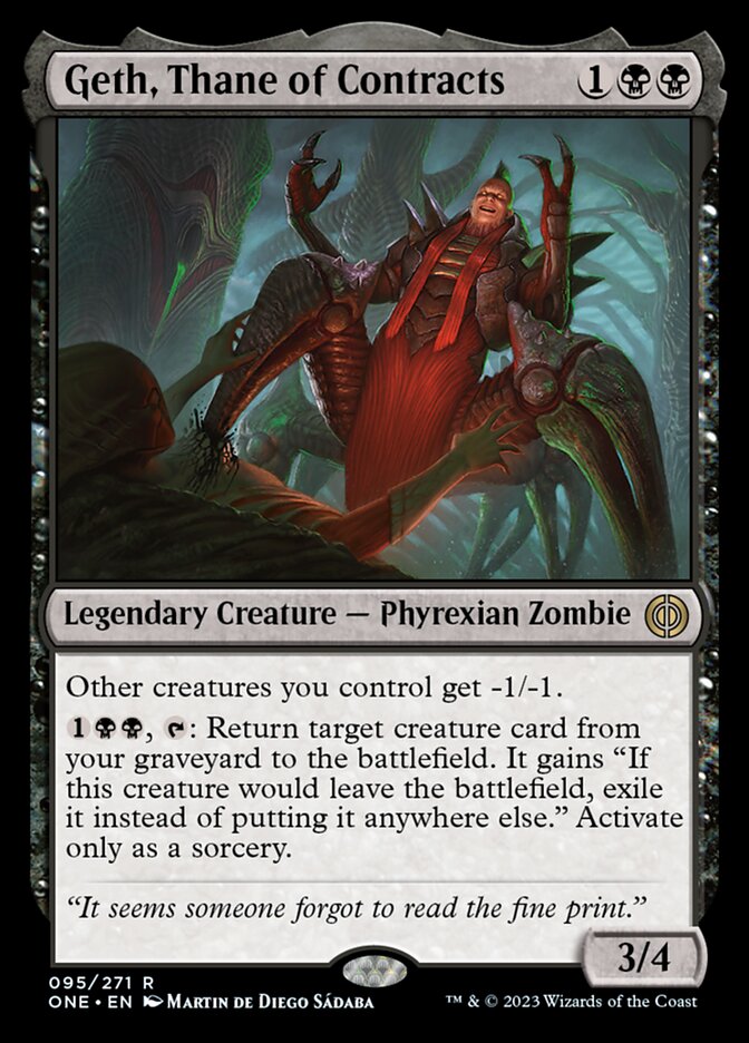 Geth, Thane of Contracts [Phyrexia: All Will Be One] | Card Merchant Takapuna