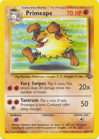Primeape (43/64) [Jungle Unlimited] | Card Merchant Takapuna