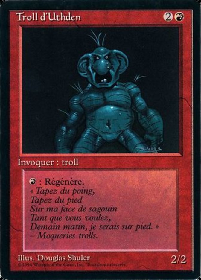 Uthden Troll [Foreign Black Border] | Card Merchant Takapuna