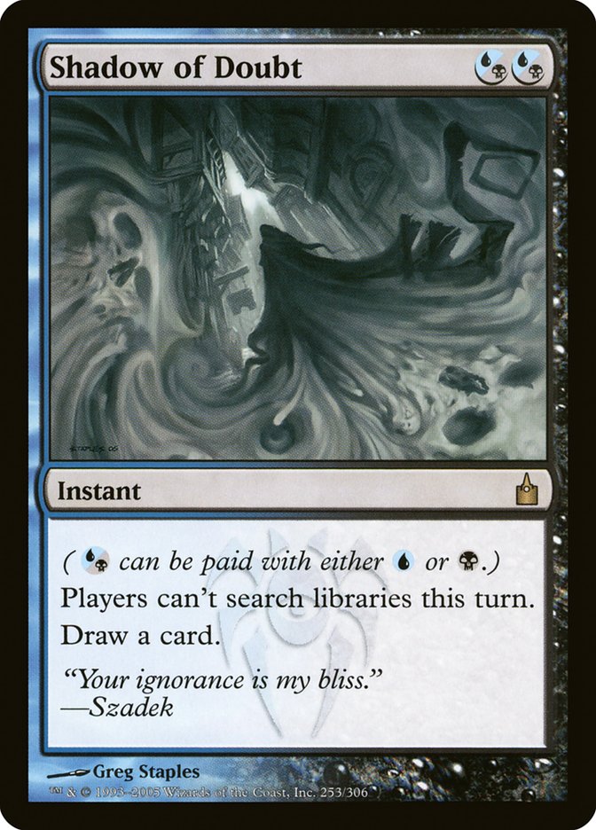 Shadow of Doubt [Ravnica: City of Guilds] | Card Merchant Takapuna