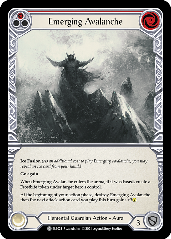 Emerging Avalanche (Red) [ELE025] (Tales of Aria)  1st Edition Normal | Card Merchant Takapuna