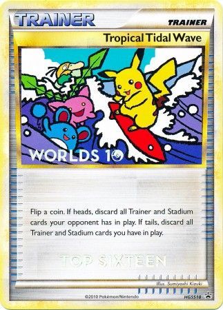 Tropical Tidal Wave (HGSS18) (Top 16) [HeartGold & SoulSilver: Black Star Promos] | Card Merchant Takapuna