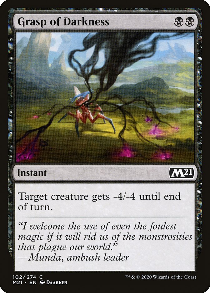 Grasp of Darkness [Core Set 2021] | Card Merchant Takapuna