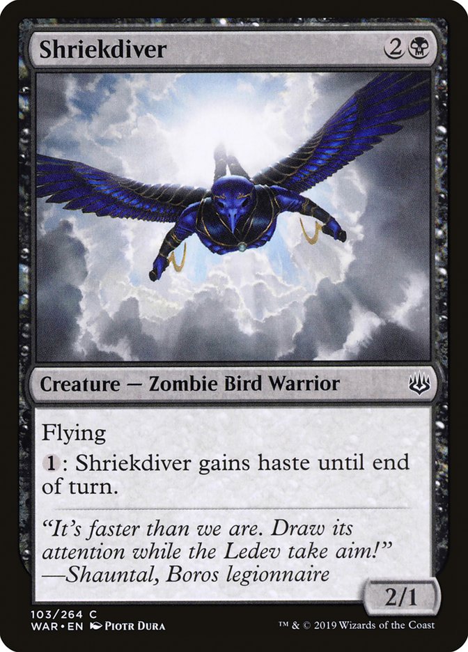 Shriekdiver [War of the Spark] | Card Merchant Takapuna