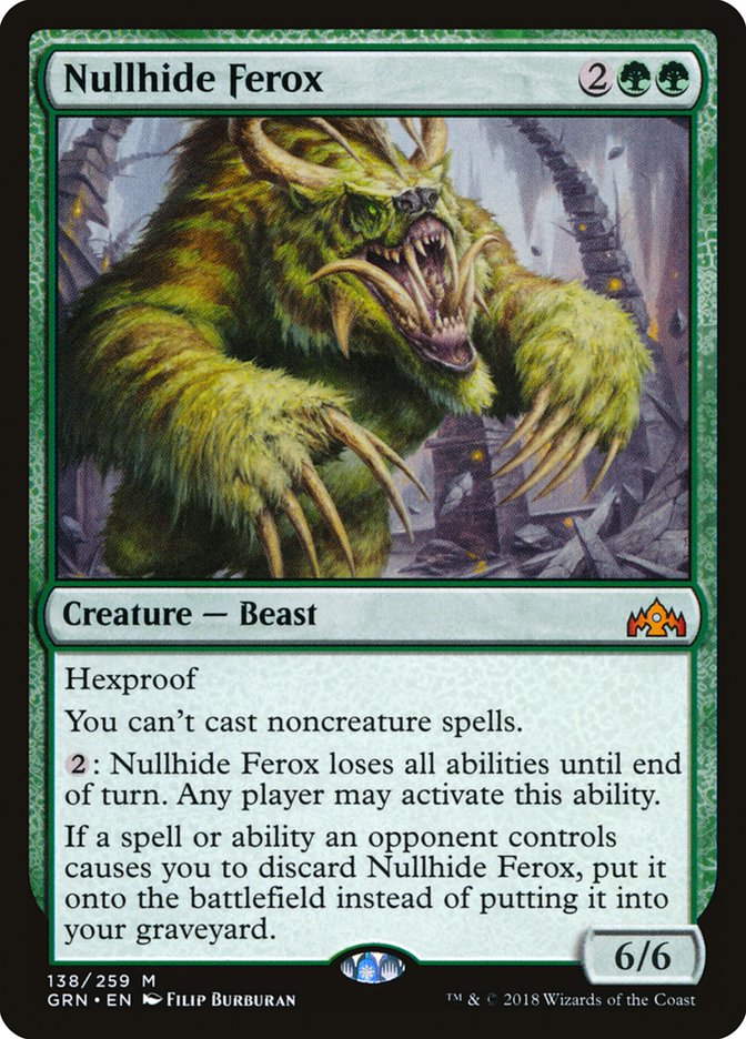 Nullhide Ferox [Guilds of Ravnica] | Card Merchant Takapuna