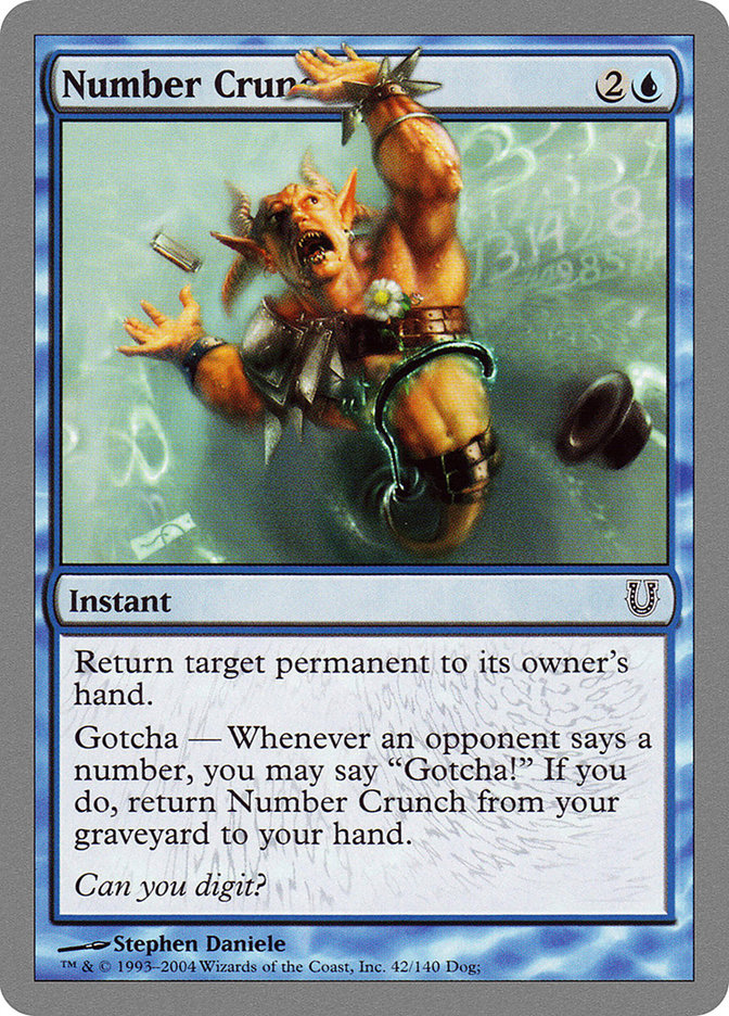 Number Crunch [Unhinged] | Card Merchant Takapuna