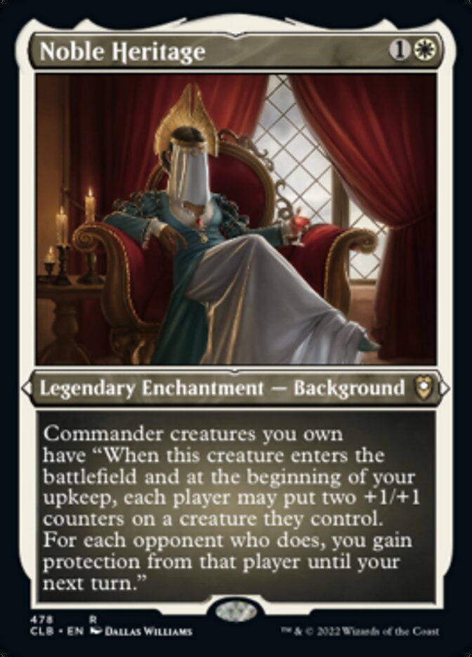 Noble Heritage (Foil Etched) [Commander Legends: Battle for Baldur's Gate] | Card Merchant Takapuna