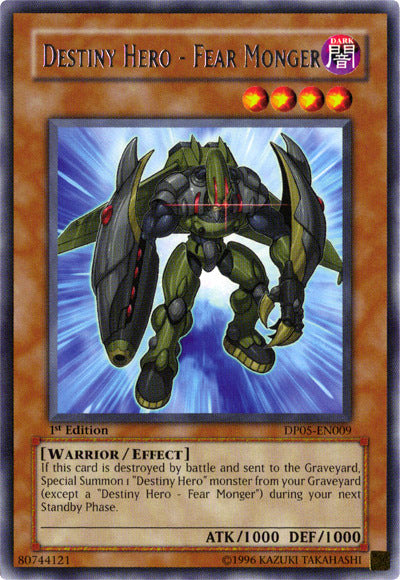 Destiny Hero - Fear Monger [DP05-EN009] Rare | Card Merchant Takapuna