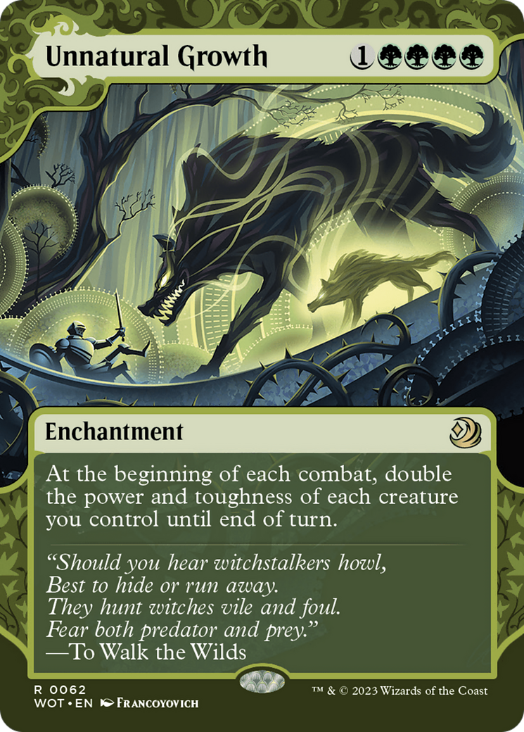 Unnatural Growth [Wilds of Eldraine: Enchanting Tales] | Card Merchant Takapuna