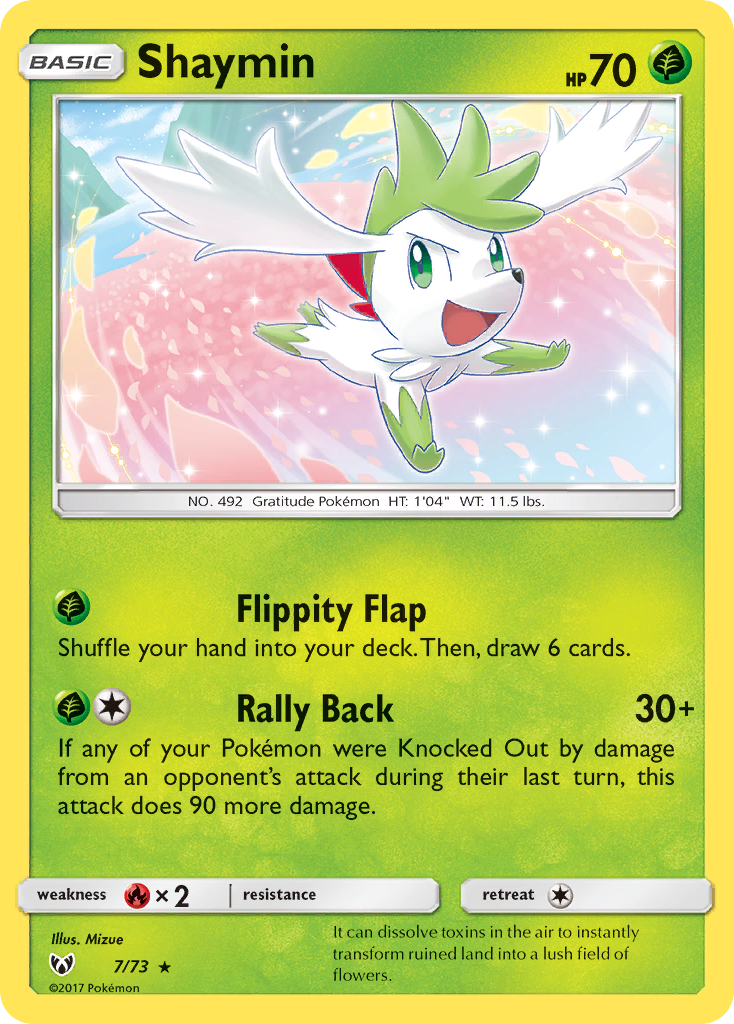 Shaymin (7/73) [Sun & Moon: Shining Legends] | Card Merchant Takapuna