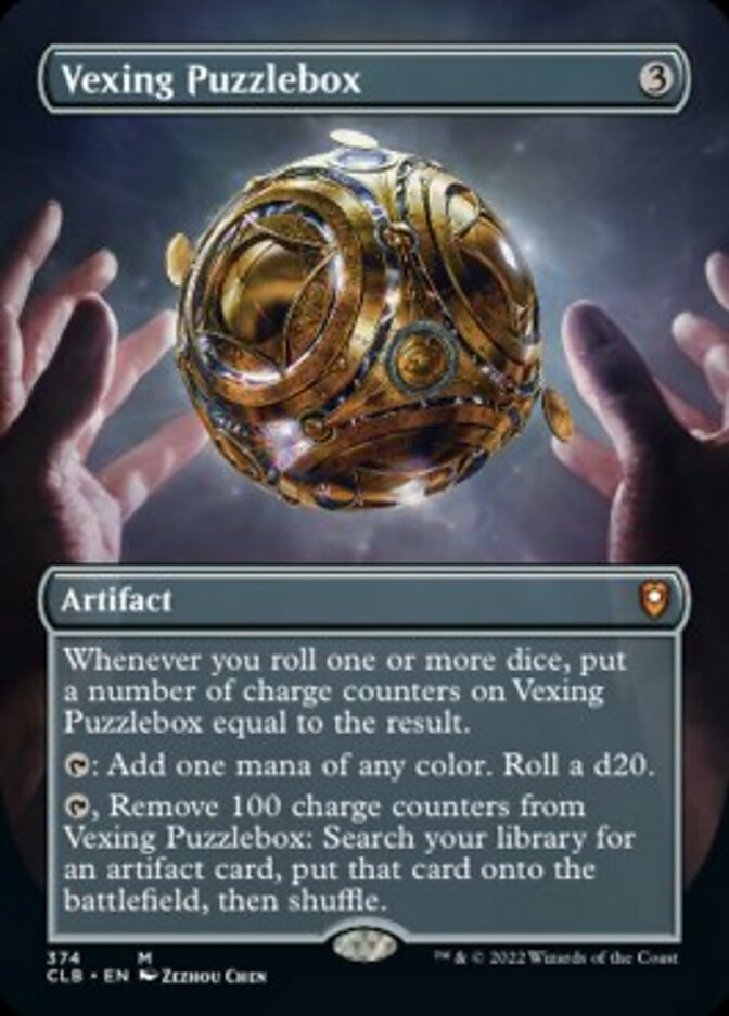 Vexing Puzzlebox (Borderless Alternate Art) [Commander Legends: Battle for Baldur's Gate] | Card Merchant Takapuna