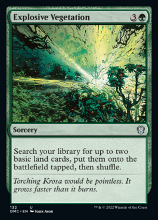 Explosive Vegetation [Dominaria United Commander] | Card Merchant Takapuna