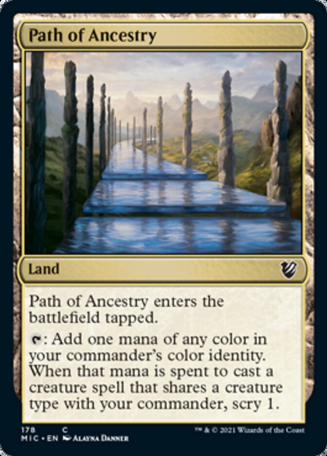 Path of Ancestry [Innistrad: Midnight Hunt Commander] | Card Merchant Takapuna