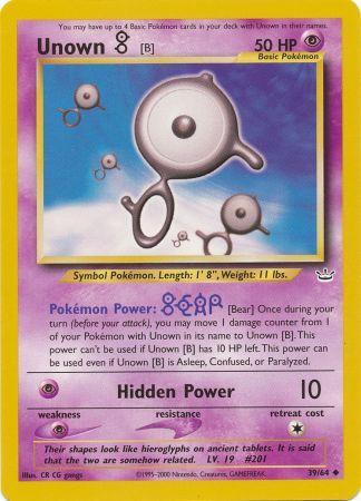 Unown [B] (39/64) [Neo Revelation Unlimited] | Card Merchant Takapuna