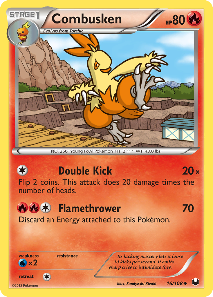 Combusken (16/108) [Black & White: Dark Explorers] | Card Merchant Takapuna