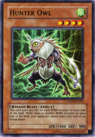 Hunter Owl [GX03-EN002] Super Rare | Card Merchant Takapuna