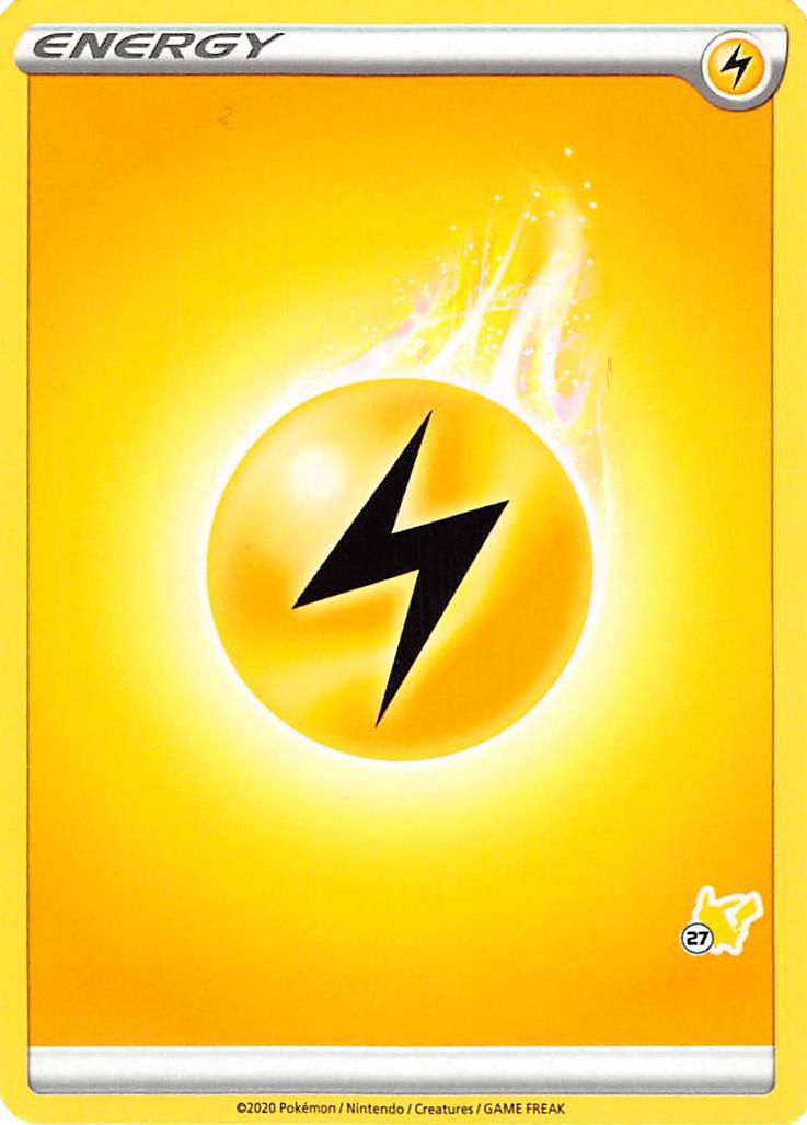 Lightning Energy (Pikachu Stamp #27) [Battle Academy 2022] | Card Merchant Takapuna