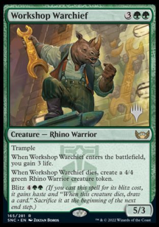 Workshop Warchief (Promo Pack) [Streets of New Capenna Promos] | Card Merchant Takapuna
