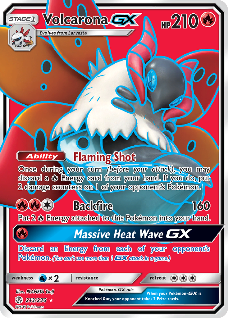 Volcarona GX (213/236) [Sun & Moon: Cosmic Eclipse] | Card Merchant Takapuna